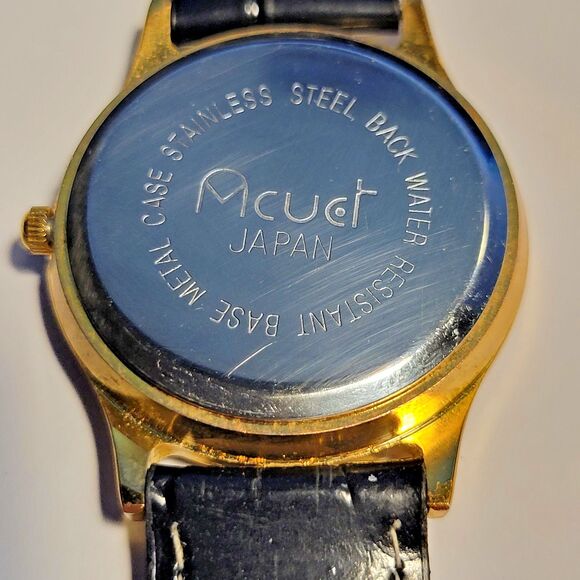 Vintage ACUET His & Hers Watch Set - UNWORN Japan Movt - Gold Tone Pair main image 4